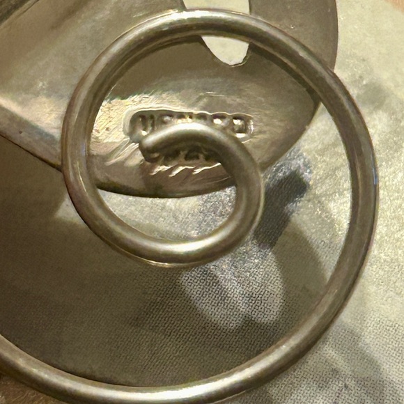 Sterling Silver Mexico Treble Cleft Pin - Picture 10 of 10